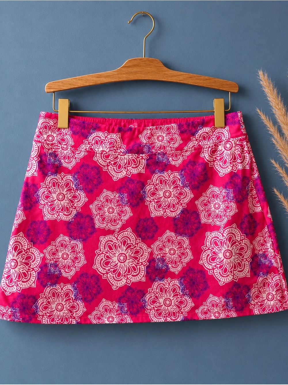 🔥 3/$20 Skort Pink Purple Mandala Shorts / Skirt • Activewear • Small • Yoga Gym